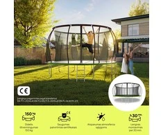 Zipro JumpPro Premium Batutas su vidiniu tinklu, 496cm