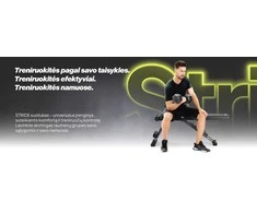 Zipro Treniruočių suoliukas „Stride“, juodas
