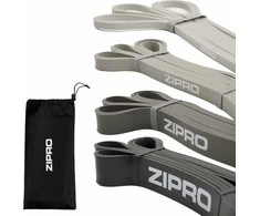 Zipro Power band Zipro įvairūs pasipriešinimo lygiai pilkame komplekte 4 vnt.