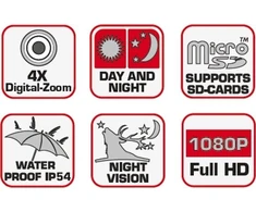 Žiūronai Braun Phototechnik Braun Night Vision 4.0 laikrodis
