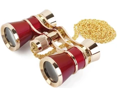 Žiūronai Lornetka Braun Phototechnik Braun Binocular Opera 3x25 auksinis/burgundy (20119)