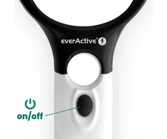 Didinamasis Stiklas - everActive MG-01 Didinimo LED Stiklas, Juoda/Balta