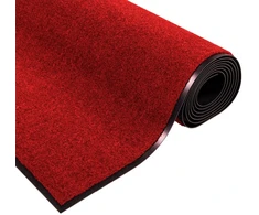 Durų kilimėlis Raudona ir Juoda 120 x 250 cm 100% poliamidas