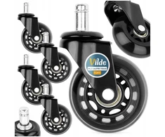 Zolta Vilde kėdės ratukai 6,3 cm / 10 mm 5 vnt.