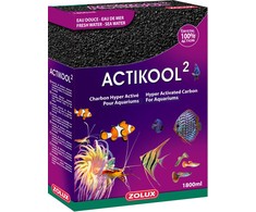 Zolux Anglies filtras akvariumo filtrui Actikool 2, 1,8 l, juodas