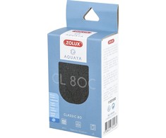 Zolux Aquaya anglies filtro įdėklas akvariumo vandens valymui, Classic 80