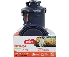 ZOLUX 2 viename buteliukas šunims BIVOUAK 2x350 ml mėlynas