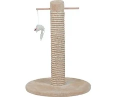 Zolux draskyklė katei słupek su 2 zabawkami kol. smėlio spalva BI-MATERIAL 48 cm