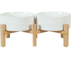 Zolux dubenėlis keramikinė šuniui KERAMO DUO balta 2 x 700 ml