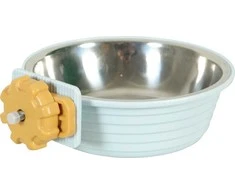 Zolux triušių ir jūrų kiaulyčių šėrykla tvirtinimui, plastikas/nerūdijantis plienas, COSY, 350 ml, mėlyna