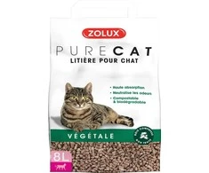 Krienai Zolux PureCat vegetalis bekvapis 8 l