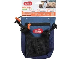 ZOLUX BIVOUAK šunų skanėstų maišelis su dirželiu, mėlynas