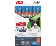 Gyvūnų maistas - ZOLUX Sweeties lašiša ir vištiena 7x14g