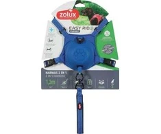 ZOLUX šunų petnešos su automatiniu pavadėliu Easyride S mėlynos