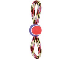 ZOLUX Zabaw.sznur.d/psa su kamuoliuku tenis.ósemka 36cm