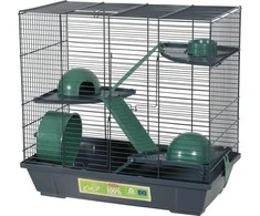 ZOLUX Cage EHOP for hamster triple 50 cm - žalias