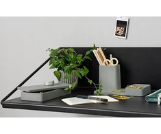 Zone Stalinis organizatorius Pebble Pilkas cement 25664