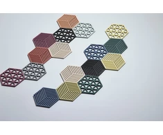 Zone Padėkliukas po indais Hexagon Denim (330340)