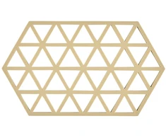 Zone Padėkliukas po lėkštėmis Triangles 24 cm Warm Sand (12430)