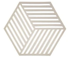 Zone Padėkliukas indams Hexagon šviesiai pilkas (330136)