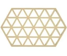 Zone Padėkliukas po lėkštėmis Triangles 24 cm Warm Sand (12430)