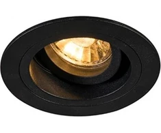 Zumaline Lubinis šviestuvas „downlight“ Zuma Line Chuck Dl Round 1x50W GU10 juodas 92700