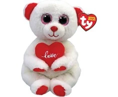 Zuru Mascot You Bear su širdele Desi 15 cm balta