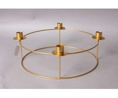 Mondex CEDRIC GOLD žvakidė ADVENTO DEKORACIJAI 30x30x11,5 cm