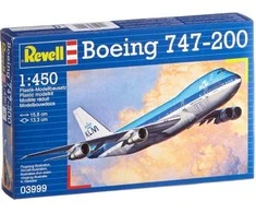 Revell - Boeing 747-200 dovanų komplektas, 1/450, 63999