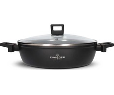 ZWIEGER FORTE PUODAS 3,8 L SU DANGIU 28 CM Juodas INDUKCINIS ALUMINIUMAS