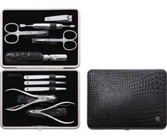 Zwilling Rinkinys do manicure Zwilling Classic Inox skórzane etui, 10 dalys