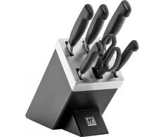 Peilių rinkinys ZWILLING FOUR STAR 35145-007-0, juodos spalvos (7 vnt.)
