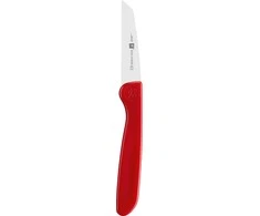 ZWILLING TWIN GRIP Daržovių lupimo peilis 7 cm, raudonas