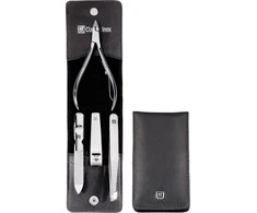 Zwilling CLASSIC INOX Neats leather case, juodas, 4 pc