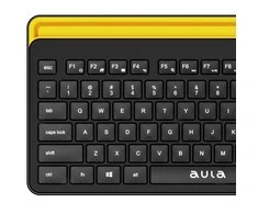 Aula AWK310 Bezvadu Bluetooth Klaviatūra priekš Smart TV / Datora / Planšetes ar EN / RUS izkārtojumu Melna