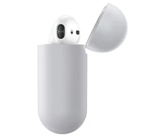 Baseus Super Thin Silica Gelinis Dėklas AirPods 1/2 - Pilkas