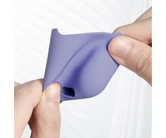 Baseus Super Thin Silica Gelinis Dėklas AirPods 1/2 - Pilkas