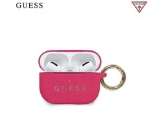 Dėklas Guess Silicone Glitter Case for AirPods Pro - Rožinė Glitter