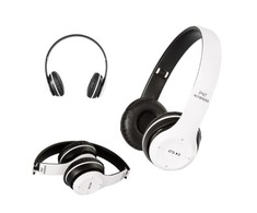 Ausinės Bemi iWear BITS Trokšņu izolējošas Bluetooth 5.0 Bezvadu Stereo Austiņas ar FM Radio / MP3 Mico SD ir Zvana funkciju Baltas
