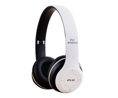 Ausinės Bemi iWear BITS Trokšņu izolējošas Bluetooth 5.0 Bezvadu Stereo Austiņas ar FM Radio / MP3 Mico SD ir Zvana funkciju Baltas