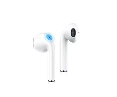 USAMS ausinės Bluetooth 5.0 TWS LUseries belaidės baltos spalvos BHULU01 (US-LU001)