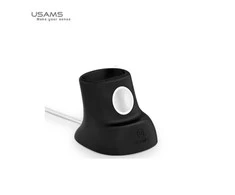 USAMS silikoninis stovelis 2in1 įkroviklis Apple Watch ir AirPods juodos spalvos ZJ51ZJ01 (US-ZJ051)