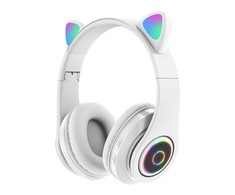 Ausinės Bemi B39 Trokšņu izolējošas bērnu Bluetooth Bezvadu Stereo Austiņas ar FM Radio / MP3 Mico SD ir Zvana funkciju Balta