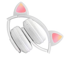 Ausinės Bemi B39 Trokšņu izolējošas bērnu Bluetooth Bezvadu Stereo Austiņas ar FM Radio / MP3 Mico SD ir Zvana funkciju Balta