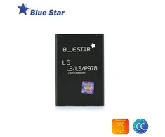 BlueStar Baterija for LG L3 / L5 / P970 Optimus Juodas / P690 Optimus Net 1300 mAh Blue Star Premium