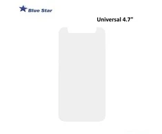 BlueStar Blue Star BS Tempered Glass 9H Extra Shock universali ekrano apsauga, skirta mobiliesiems telefonams iki 4,7 colio (EU Blister)