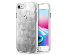 Dėklas Blun 3D Prism Shape Super plonas silikoninis galinis dangtelis skirtas Xiaomi Redmi Note 5A / Prime Transparent