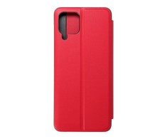 iLike Blun Smart View Premium matinis ekologinės odos magnetinis fiksavimo knygos dėklas su stovu Samsung Galaxy A22 5G (A226B) Raudonas