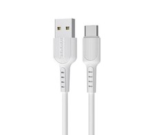Borofone X16 USB-C kabelis 100 cm baltas