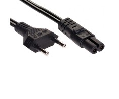 CP RD-01A Strāvas Kabelis EU Ligzda CEE 7/16 uz C7 (SN14) Konekoru 1.5m garums Melns